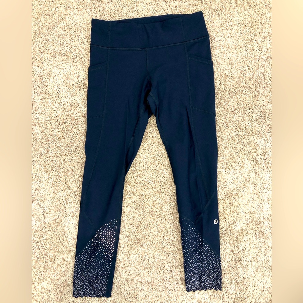 Lululemon running 7/8 reflective tights
